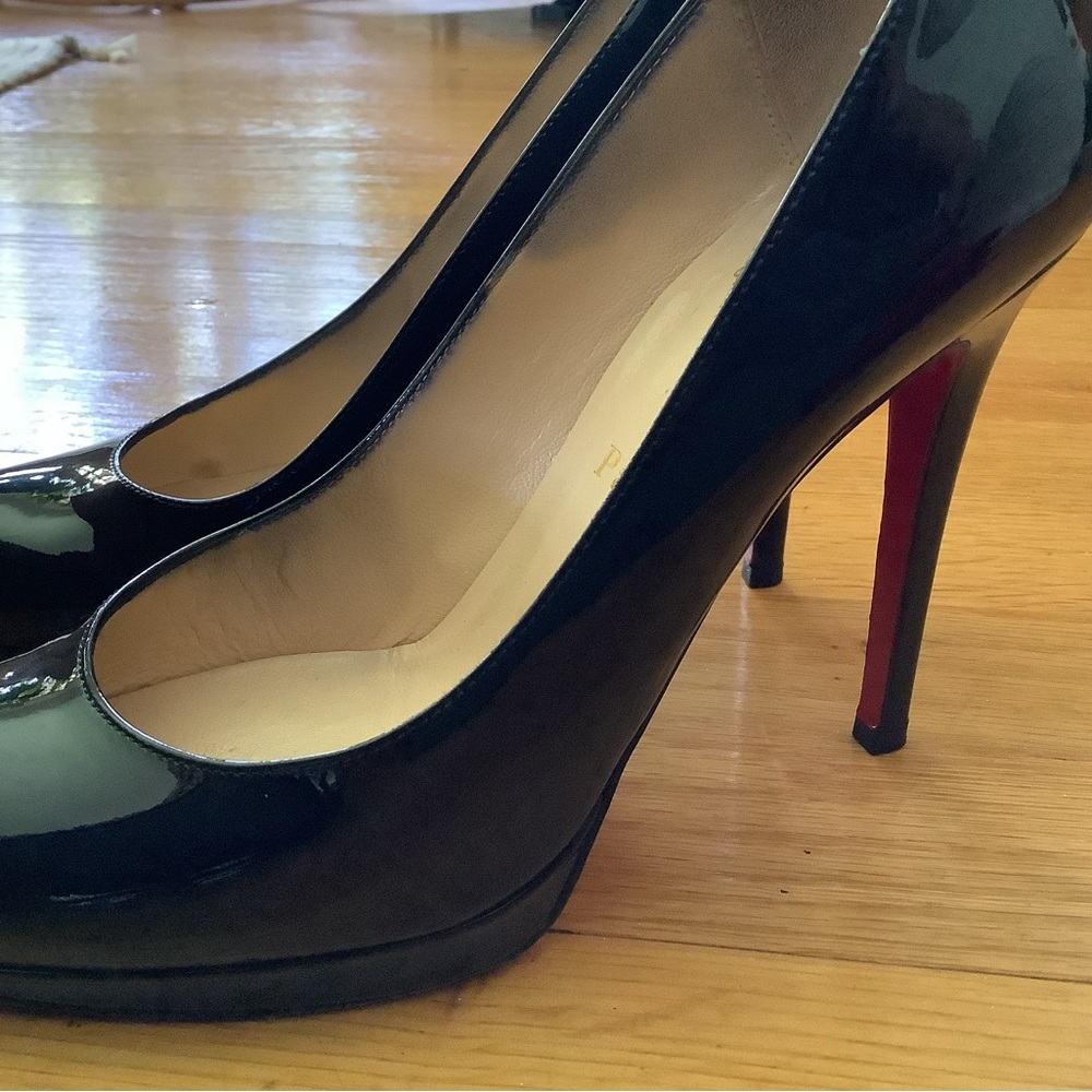 Christian Louboutin Black Patent Leather Heels